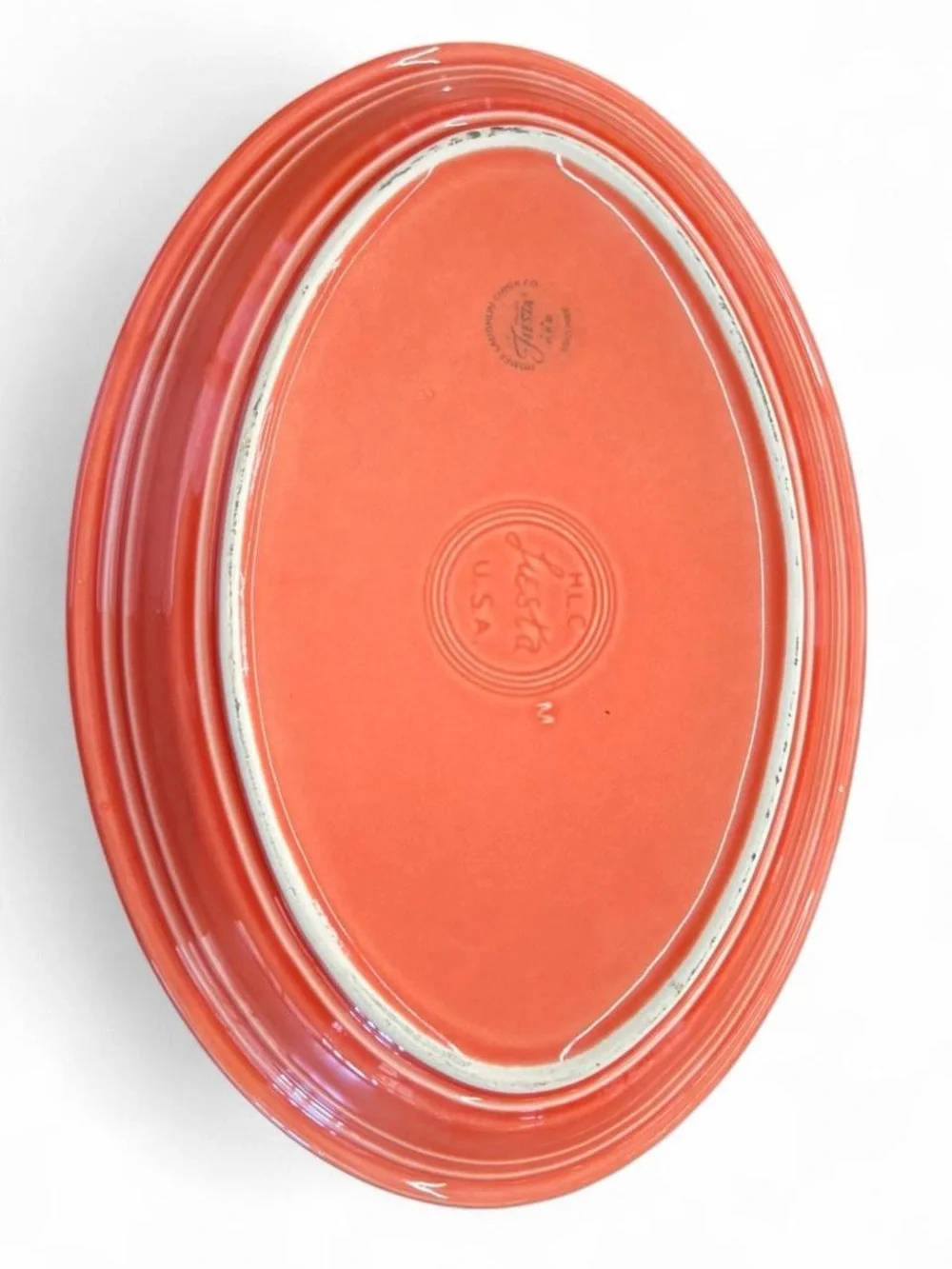 FiestaWare Persimmon Orange Oval Platter